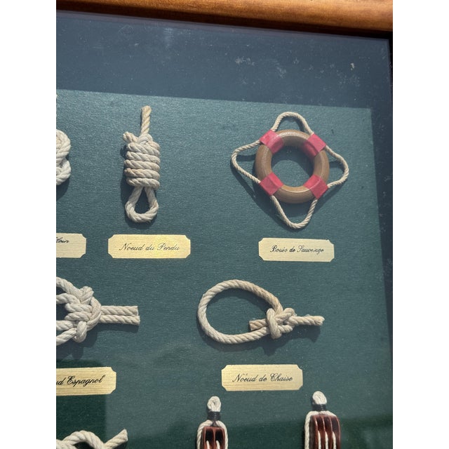Diorama Frame of Boats and Knots For Sale - Image 10 of 18