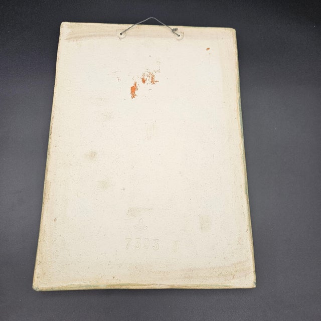 Vintage Ceramic Wall Tile from Meschede, 1967, in Very Good conditions. Designed 1960 to 1969 This piece has an...