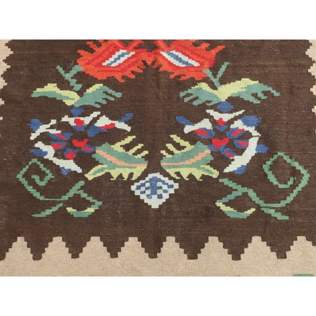 Antique Bessarabian Flatweave Kilim Rug For Sale - Image 3 of 10
