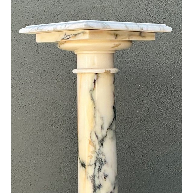 Late 20th Century Vintage Marble Column Pedestal For Sale - Image 5 of 12