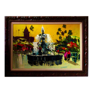Paul Blaine Henrie Walk In The Park 1965 Painting