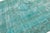 Turquoise Antique Overdyed Persian Wool Rug With Medallion Motif For Sale In New York - Image 6 of 10
