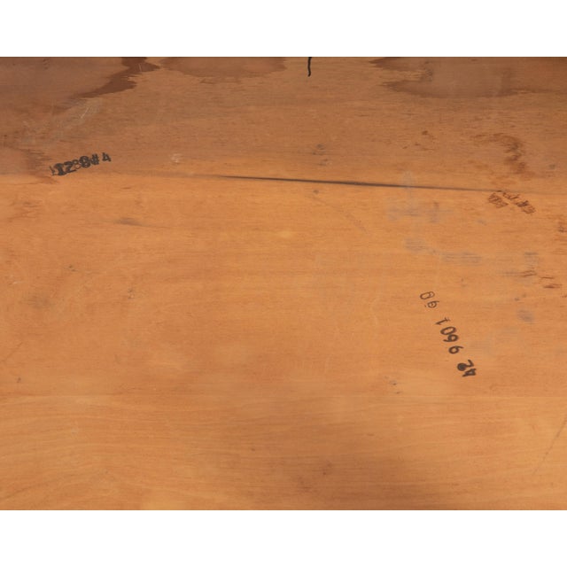 Henredon Scene Two Olive Burl Square Parsons Table Mid Century Baughman For Sale - Image 11 of 11
