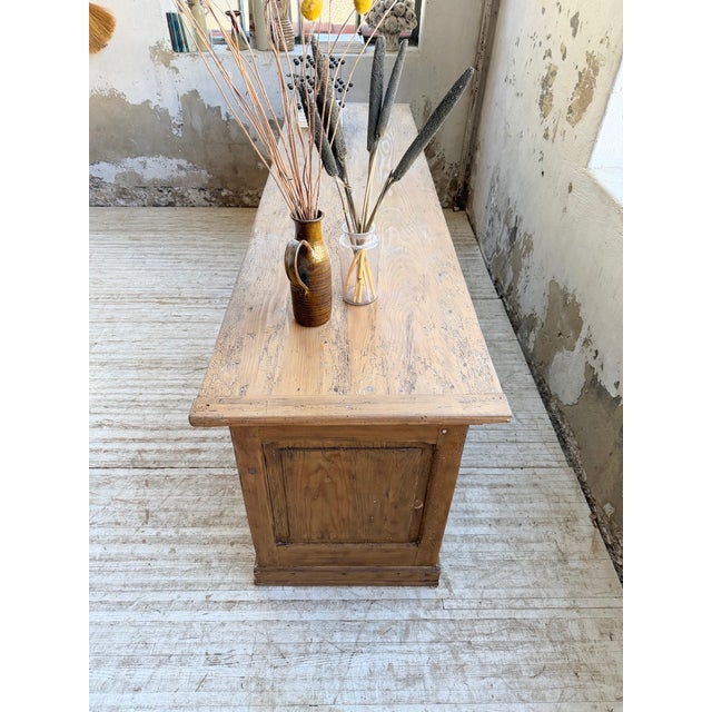 Vintage Pine Wood Trade Counter, 1950s For Sale - Image 4 of 18
