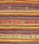 Mid 20th Century Mid 20th Century Mid 20th Century Vintage Turkish Kilim Runner With Geometric Tribal Designs and Colorful Stripes For Sale - Image 5 of 8