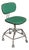 Office Chair in Chrome and Green Upholstery, 1970s For Sale