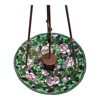 Vintage Tiffany Style Pendant Colorful Chandelier /Ceiling Light For Sale