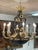 19th Century French Empire Gilt & Patinated Bronze Eight Lights Chandelier. H: 35" X 32" Please Note: Due to the size of...