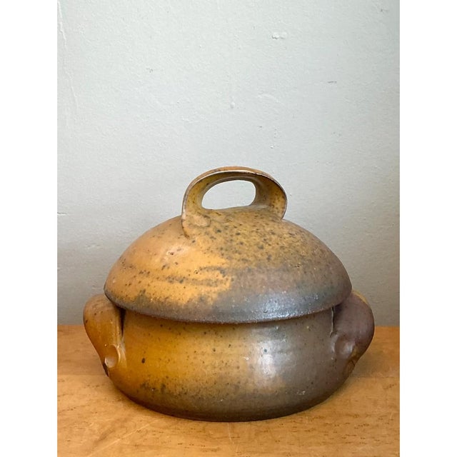 Vintage Studio Pottery Lidded Bowl For Sale - Image 9 of 12