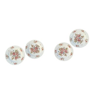Johnson Brothers "Devon Sprays" Vintage Dinner Plates | Set of Four | 10 Inches For Sale