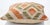 Tribal Arteverk Handwoven Afghan Kilim Pillow — Orange & Green Diamonds For Sale - Image 3 of 3