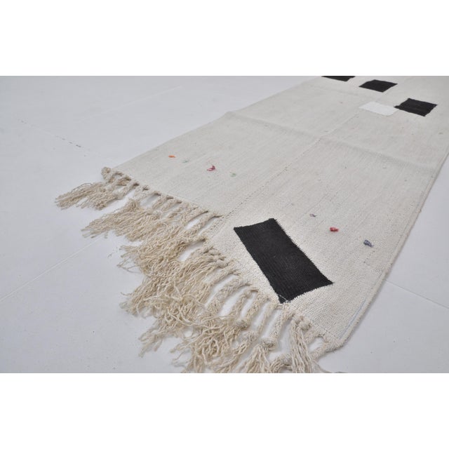 Vintage Antique Hemp Kilim Rug For Sale In Phoenix - Image 6 of 10