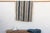 Navy Blue Vintage African Moss "Saria Linear" Indigo Throw For Sale - Image 8 of 8