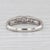 2010s 0.27ctw Diamond Wedding Band 950 Platinum Stackable Ring Size 6.5 For Sale - Image 5 of 8