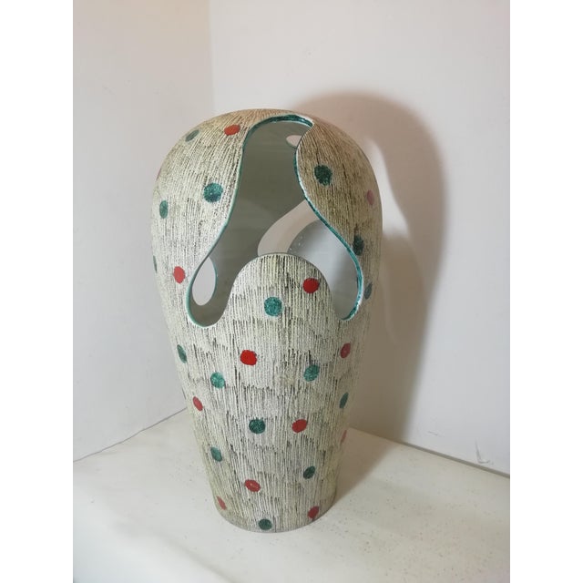 Ceramic Large Ceramic Vase by Nino Caruso for SIC Ceramiche, Italy, 1960s For Sale - Image 7 of 16
