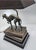 Bronze Vintage 1980s Bronze Whippet / Greyhound Dog Standing on Stacked Books Lamp For Sale - Image 8 of 12