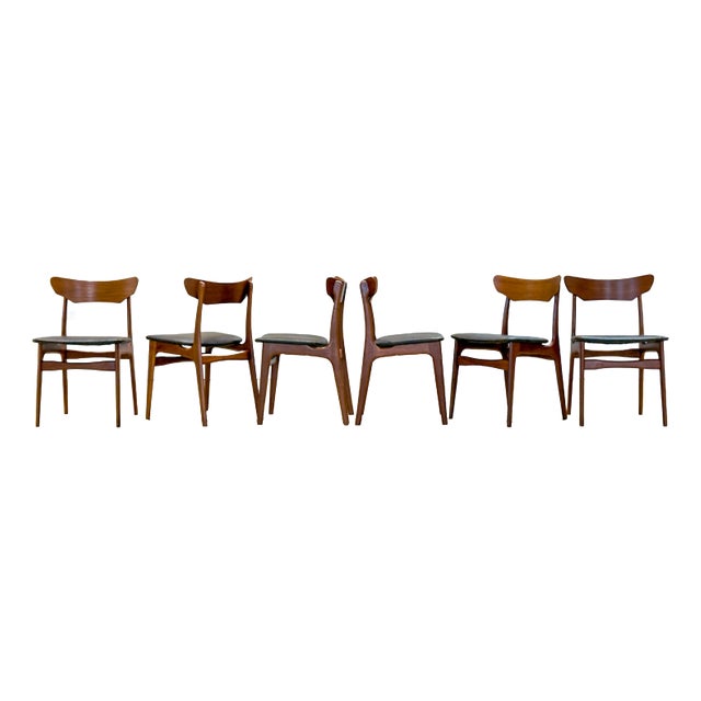 Vintage Danish Teak Dining Chairs by Schiønning & Elgaard for Randers Møbelfabrik, 1960s, Set of 6 For Sale