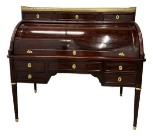 18 Century Louis XVI Mahogany Cylinder Desk