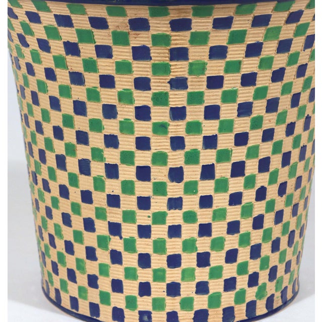 Regency Geometry: A Pair of Diced Caneware Bough Pots Attributed to Neale & Co. or Davenport Circa 1800 This charming pair...