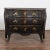 Rococo Late 18th Century Swedish Black Bombay Chest of Three Drawers For Sale - Image 3 of 18