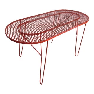 Modernist Architectural Style Painted Steel Cocktail Table Circa 1960 For Sale