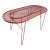 Modernist Architectural Style Painted Steel Cocktail Table Circa 1960 For Sale