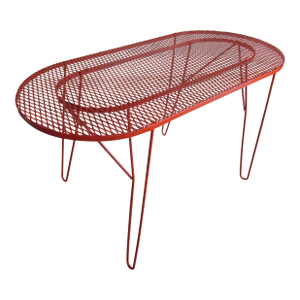 Modernist Architectural Style Painted Steel Cocktail Table Circa 1960