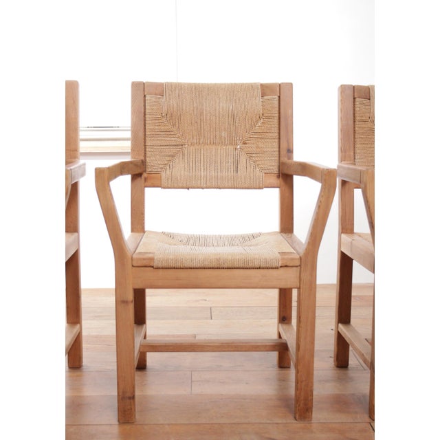 Vintage Danish Dining Chairs in Papercord by Tage Poulsen, 1974, Set of 4 For Sale - Image 13 of 18