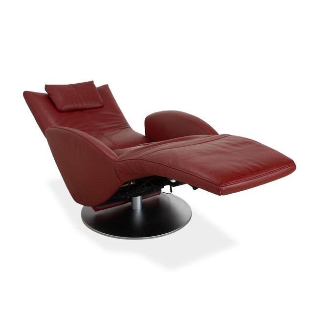 Modern Mate Armchair in Leather from FSM For Sale - Image 3 of 13