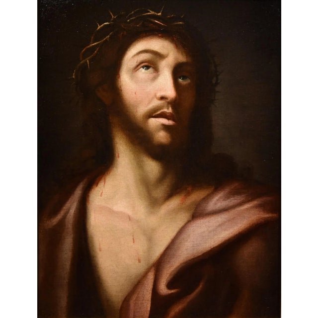 Lombard Artist, Ecce Homo, 1650, Oil on Canvas, Framed For Sale - Image 10 of 13