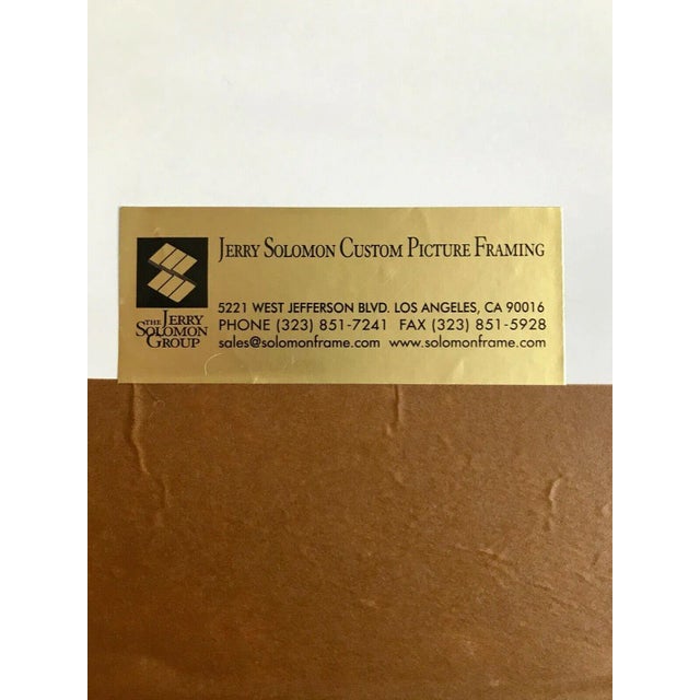 Paper Mid 19th Century Original 1857 "#3 Agemaki, Lady Murasaki Genji" Woodblock Print by Utagawa Kunisada II, Framed For Sale - Image 7 of 8