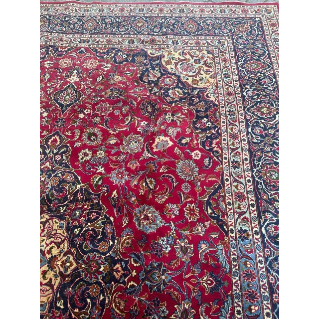 1970s Large Vintage Kashan Rug, 1970s For Sale - Image 5 of 18