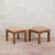 Wood Art Deco Stools in Walnut, Set of 2 For Sale - Image 7 of 13