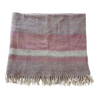 Large Argentinean Taupe Heavy Wool Throw For Sale