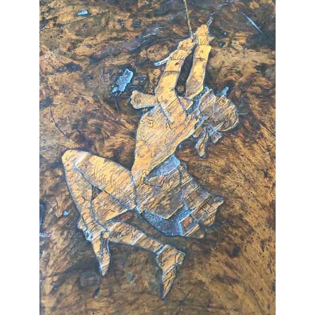 Continental Marquetry Side Table For Sale - Image 12 of 13