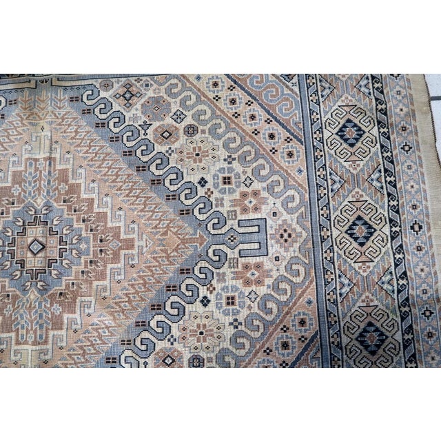 1950s, Vintage Caucasian Shirvan Kilim 4.5' X 5.2' For Sale In New York - Image 6 of 14