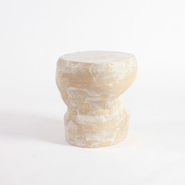 Large ceramic side table by project 213a dimensions: w57 x d57 x h54 cm materials: ceramic the artisanal ceramic side...