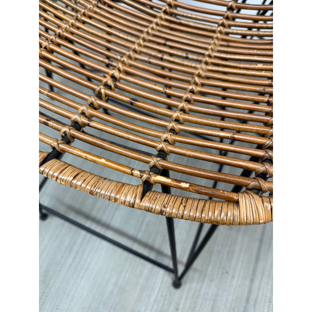 Palecek Palecek Hermosa Rattan in/Outdoor Bar Stools, Set of Three For Sale - Image 4 of 12