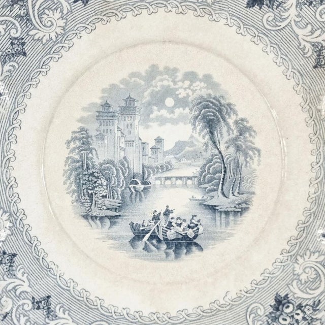 Large Late 19th Century Victorian Serving Plate in Rhine Pattern, England For Sale - Image 3 of 8