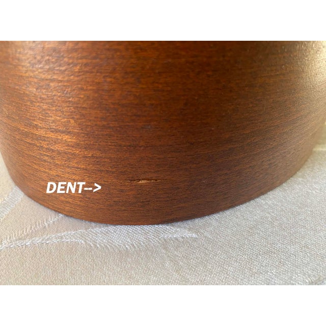 1980's Oval Bentwood Shaker Box, Folk Art Rural Scene, Artist Signed Inez, 11" For Sale - Image 17 of 17