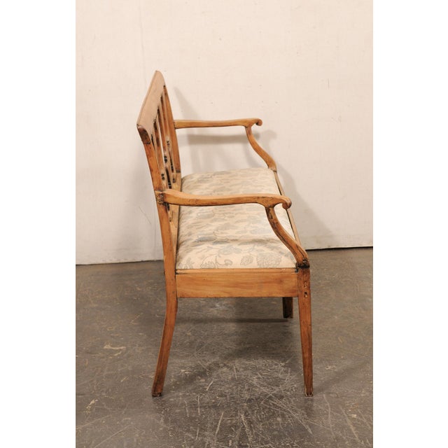 Late 18th C Italian 4-Chair Back Sofa Bench For Sale - Image 9 of 11