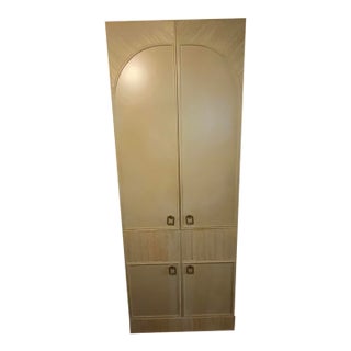 Late 20th Century Ficks Reed Mirrored Glass Cabinet For Sale