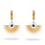 Metal Radiant Evil Eye Gold Earrings, A Pair For Sale - Image 7 of 8