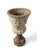 French Vintage French Style Cast Stone Floral Relief Garden Urn For Sale - Image 3 of 8