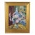 Vintage Colorful Bouquet of Flowers Oil Painting Including the Antiqued Gold Wood Frame For Sale