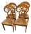 Mid 19th Century Superb Set of Four Austrian Biedermeier Dining Chairs For Sale