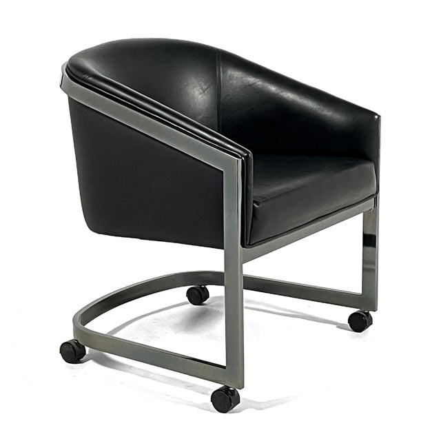 Mid-Century Modern Design Institute America Barrel Back Chairs (Set of 4) For Sale - Image 3 of 10