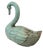1950s Vintage Blue Painted Folk Art Soft Wood Swan Decoy For Sale - Image 5 of 9