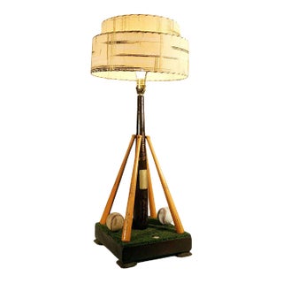 1974 La Dodgers Hank Aaron Commemorative 715 Homerun Table Lamp For Sale
