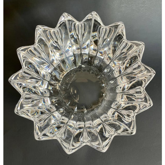 Glass Vintage Orrefors Jan Johansson Crystal "Fleur" Bowl For Sale - Image 7 of 10